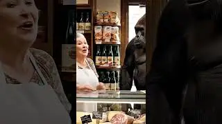 Vecchia si prende gioco del GORILLA🦍🍌