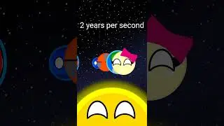 How much planets can orbiting the sun in 1 year per second? #dogepro #planetballs