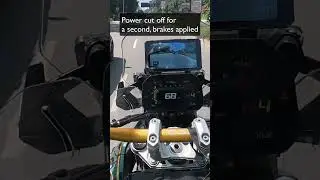 Automatic Braking in R1300 GS (Front Collision Warning System) #shorts  #bmwbike #r1300gs