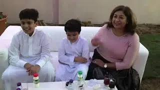 Kids are fun! CG Rachna Korhonen at Al Gahtani Family #Ramadan2018 القنصل الامريكي