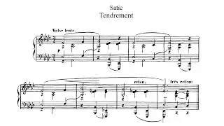Erik Satie ~1902~ Tendrement (voice & piano)