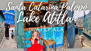 Santa Catarina Palopó on beautiful Lake Atitlan, Guatemala. Traveling as a family around Guatemala