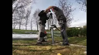 Ground Screw Installed in 2 minutes