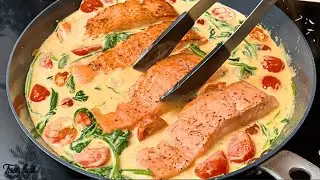 Forget Plain Salmon! This Creamy Garlic Version with Spinach Will Blow Your Mind!