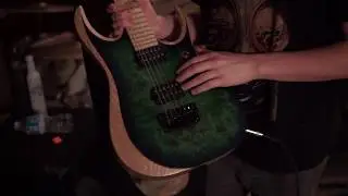 Ibanez RGD Iron Label RGDIX6MPB, Digitech Drop Tune, and Line 6 Amp