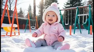 Snowy Playground Run | Winter Fun Learning Song for Toddlers & Preschoolers