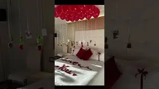 Couple bedroom decoration😘🥰 ideas l Romantic decoration🌹 l #roomdecor #couple #romantic #yt