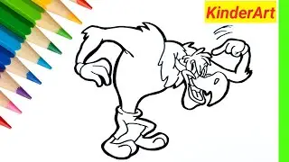 How to Draw Bugs Bunny Gets the Boid | Looney Tunes | KinderArt