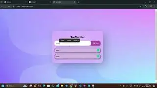 Simple To Do list | Simple HTML CSS Project