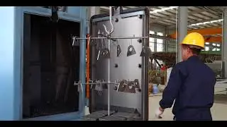 hook type shot blasting machine