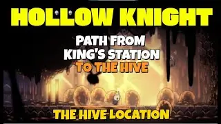 Hollow Knight - Path from King's Station to the Hive (the hive location)