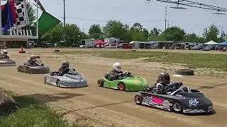 Go-kart racing at Argos Indiana June 1st 2025 predator class heat race
