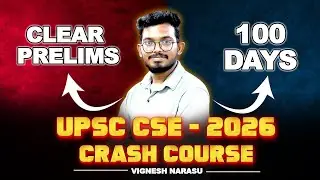 UPSC CSE - 2026 | PRELIMS 100 DAYS CRASH COURSE || #upsccoaching  #civilservicecoaching #iasacademy