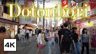 Dotonbori Osaka 4K HDR Walking Tour | Shopping Street & City Sights