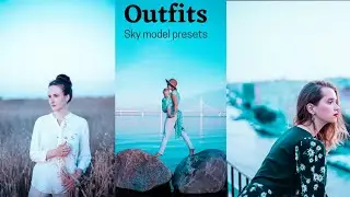How to Lightroom mobile presets sky blue full face retouch skin free Lightroom tutorials and editing