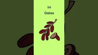 Dates  Fruit - Fruits Name for kids fruits alphabet vocabulary #kidmelon #fruitsname #forkidsvideo