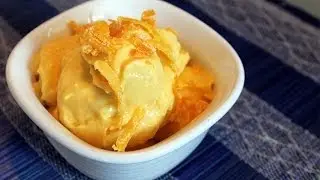 Frozen Sunshine! Mango Coconut Ice Cream [ vegan + gluten-free, + soy-free ]