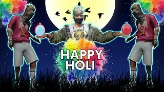 Happy Holi Montage || Holi free fire  || Holi Special beat sync montage || Free Fire Holi Status ||