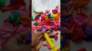 Satisfying Balloon Blow Up With Rainbow Polka Dots #asmr #satisfying #canada #unboxing #asmrsounds