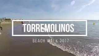 TORREMOLINOS Playa Bajondillo beach walk Spain Costa del sol