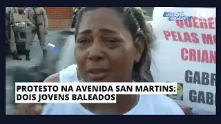 PROTESTO NA AVENIDA SAN MARTIN: DOIS JOVENS BALEADOS