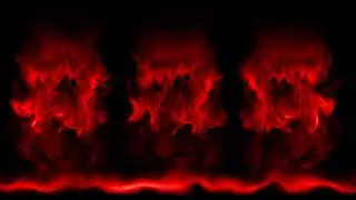 Red Mist Waterfall Halloween Background 4K | No Sound