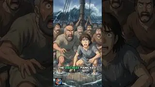When Jesus Spoke, the Storm Obeyed 🌩️ | Faith Over Fear #christianshorts #biblestory #faithoverfear