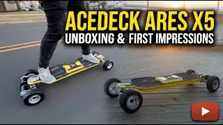 Ares X5 Electric Skateboard, These New Hyper Link Trucks Are Amazing!