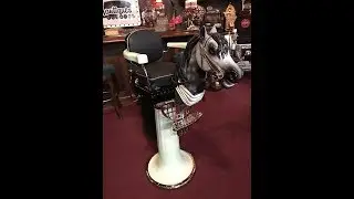 Restored childrens Barber Chair 1920 PAIDAR SOLD
