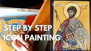 Icon painting - how to paint an icon using old techniques and materials