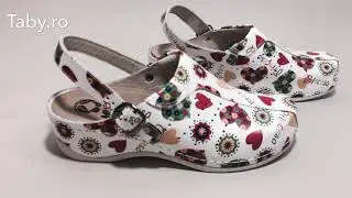 Papuci medicinali floral Mubb Taby.ro