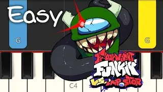Ejected - Friday Night Funkin' VS Imposter V3 - EASY PIANO TUTORIAL
