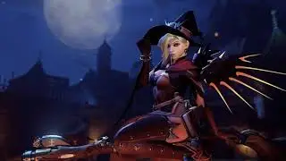 Overwatch Witch Mercy Menu Screen 12.10.2016