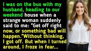 I was on the bus with my husband, heading to our weekend house when a strange woman suddenly.... 