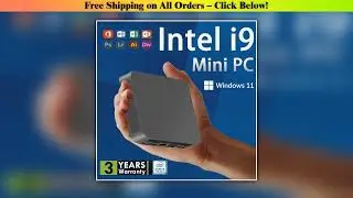 Core i9 8950HK Portable Mini PC Computer Windows 11 16GB 1/2TB SSD Gaming Computer WiFi 6 USB