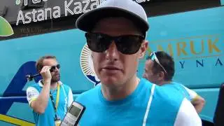 Fuglsang explains how he was taken out by a motobike on Glandon