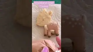 Woodland Deer Cookie #cookiedecorating #satisfyingvideo #art #cute #animals #adorable #royalicing
