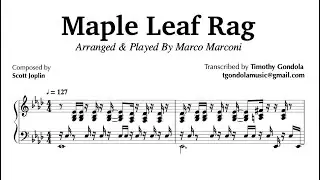 Maple Leaf Rag- Arranged by Marco Marconi (Piano Transcription)