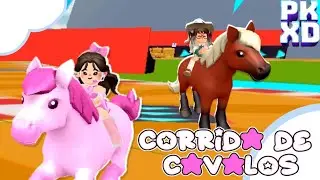 PK XD - Panda CowGirl e amigos disputando XD Race, A corrida de cavalos 🏇🏻🤠