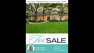 Luxury Home for Sale at 4612 Bill Simmons Road, Colleyville, Texas with 3 Bedrooms and Pool
