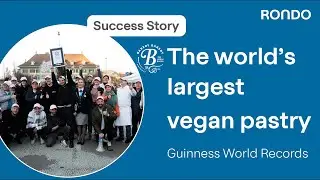 Guinness World Record for the world's largest vegan pastry | RONDO sponsor