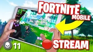 Fortnite Mobile NOOB to PRO Challenge STREAM // 30+ WINS // 4 Finger Claw HANDCAM