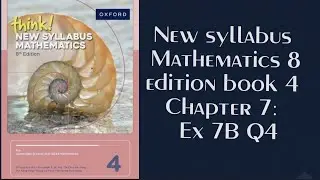New syllabus Mathematics 8 edition book 4 Chapter 7:  Ex 7B Q4 #bearing   #maths