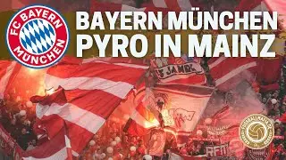 Bayern M&uuml;nchen Fans z&uuml;nden Pyro in Mainz | FSV Mainz 05 - FC Bayern 3:1 (30.04.2022)