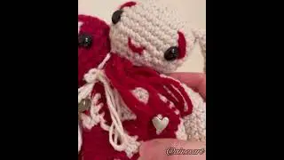 I Made the Most DETAILED Zombunny Plush 😱 #bunny #plush #crochet ❤️❌