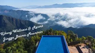 A pool perched on the edge of a cliff