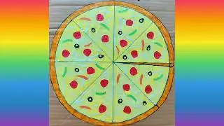Pizza craft🍕 |  Paper pizza craft | DIY💯 |  School project
