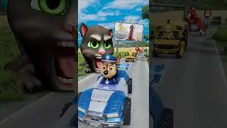 Funny & Strange Cars vs Scary Tom Cat in BeamNG.drive