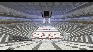 TartTV Centre WhiteOut Minecraft Hockey Rink {Winnipeg Jets 2018 Playoff Tribute}