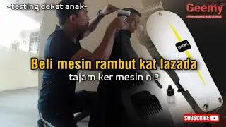 Beli mesin rambut dekat lazada.Tajam ker mesin ni?#geemy #vlog #guntingrambut